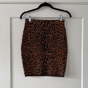 House of Harlow 1960 Animal Print Pencil Skirt